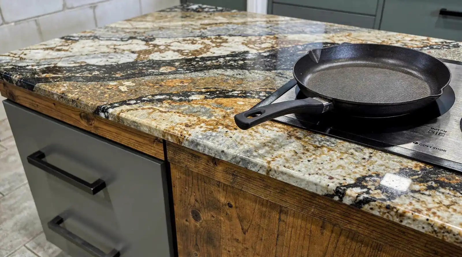 Natural minerals give granite its distinct color and pattern, making every slab one